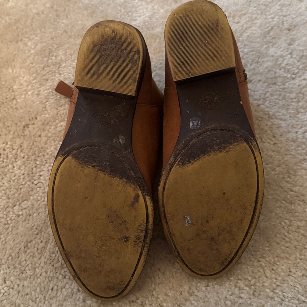 Lucky Brand Tan Leather Ankle Booties - Picture 3 of 6